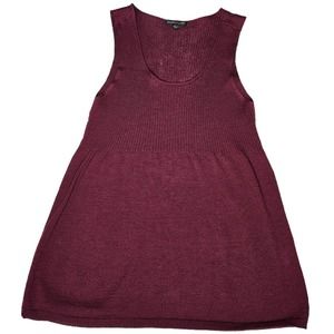 Eileen Fisher Wool Babydoll Hem Tank